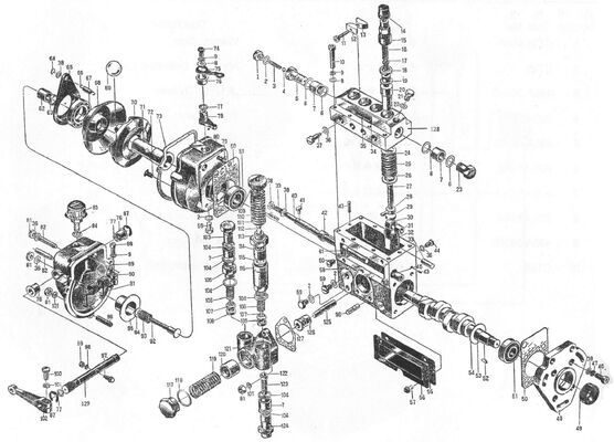Suku Cadang Mesin Diesel 495AG - Pompa Injeksi Bahan Bakar - 495A-30000