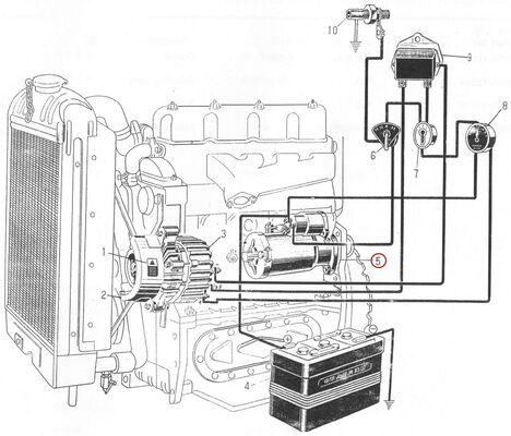 Suku Cadang Mesin Diesel 495AG - Motor Starter - QD1328C