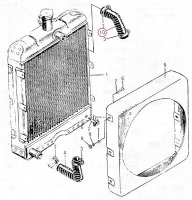 Suku Cadang Mesin Diesel 495AG - Selang Outlet 495AG-00001 Buatan China