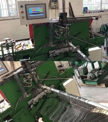 Mesin Gantungan Kawat Baja Galvanis Otomatis Kontrol PLC dengan Kapasitas 27-30 pcs/menit QK-3