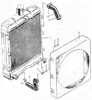 495AG Mesin Diesel Bagian Cadang Radiator 495AG-19100 Cina Asal 3kg