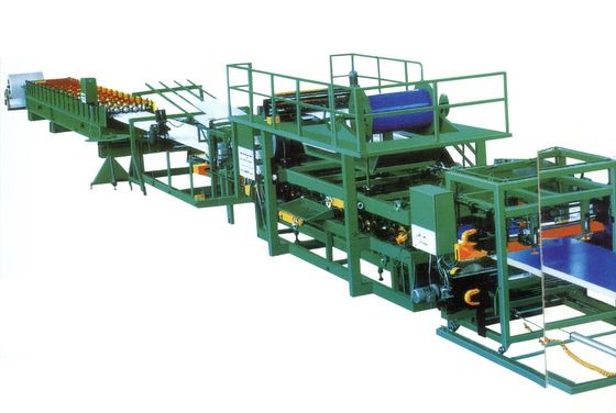 Lini Produksi Panel Sandwich Baja Warna Multifungsi